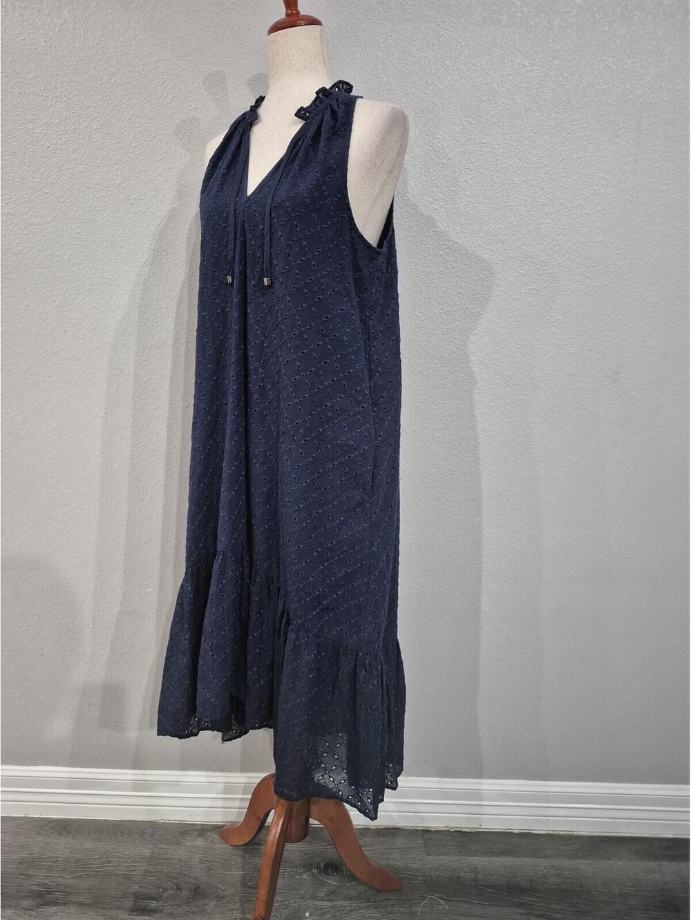 Heidi Klein Blue Maxi Dress Size Medium - Picture 4 of 6